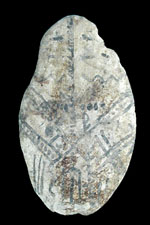 Painted pebble from the ANRA-NPS collections at TARL.