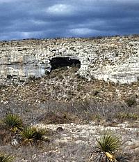 A rockshelter in southwest Texas.