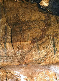 photo of pictographic panels