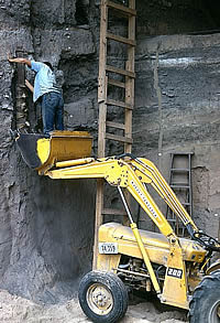photo of soil column