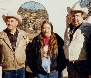 photo of Solveig Turpin with Alvin Ivey (left) and Tom Barksdale