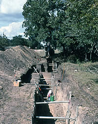 photo of geological trenching