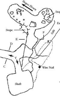 drawing of underground shafts