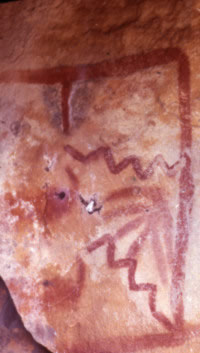 Detail of rock art