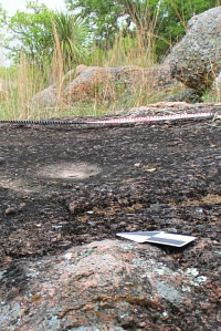 Bench 3; "hump" of granite