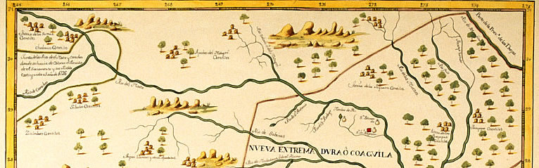 Coahuila Y Texas Map. Inset of map of Coahuila,