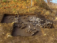 Earth oven facility at Honey Creek site