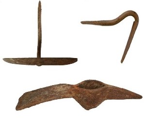 photo of hand tools found on the farm