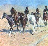 Pony Tracks in the Buffalo Trails by Frederick Remington. Courtesy of the Amon Carter Museum.