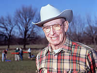 Noted historian Robert S. Weddle. Like John Warren Hunter before him, Weddle was once the editor of the newspaper in Menard. He became deeply interested in the Spanish history of the Menard area and would later write a popular book—The San Saba Mission, Spanish Pivot in Texas—the complete story of the presidio and mission.