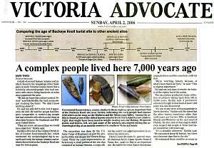 headline from the Victoria Advocate