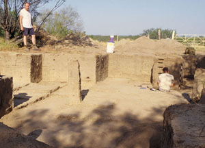 photo of the excavation