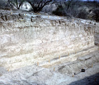 photograph of partly completed excavations