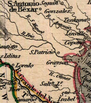 map ca. 1849
