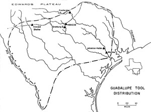 geographical range of the guadalupe adze