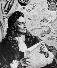 Robert Sieur de La Salle. Image, courtesy of the Texas Historical Commission.