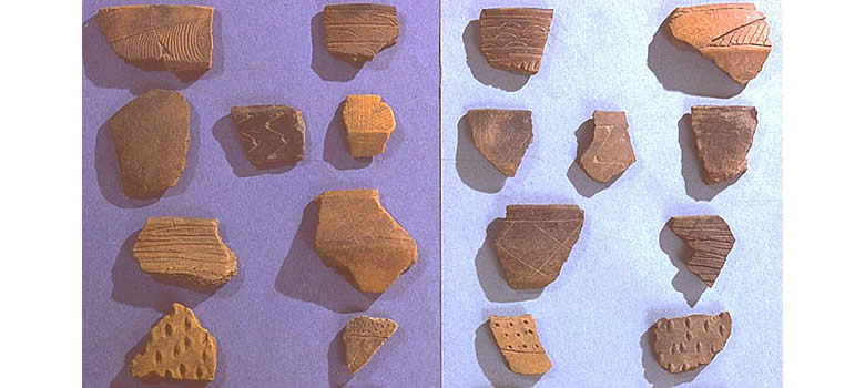 Davis vs. Chupik pottery designs