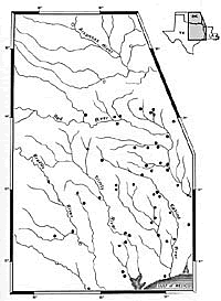 Map of distribution of San Patrice points