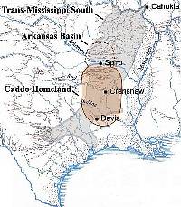 Map of Spiro and the Arkansas Basin