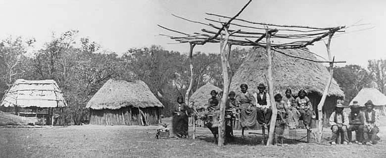 Chief Long Hat's family