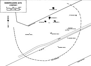 Map of Gobernadora