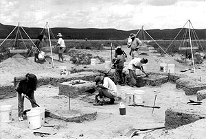 photo of the excavation