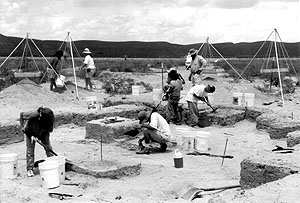 photo of the excavation