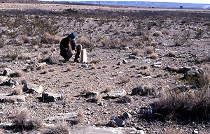 photo of mortar holes carved into the bedrock of Area 6 of Squawteat Peak