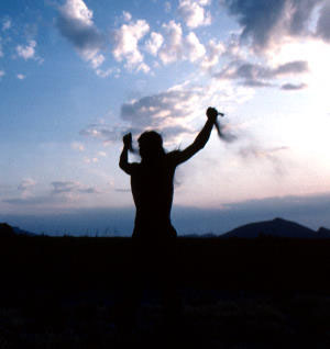 photo of a Tigua man in El Paso.