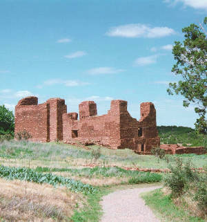 photo of the ruins of Quarai Pueblo