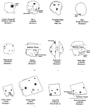 Examples of Formative period house structures from the western Trans-Pecos