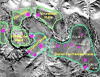 graphic of Buried City sites