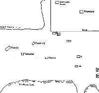 map of Handley Ruins