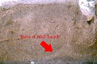 photo of the wall trench