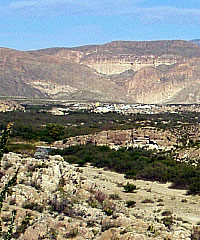 Photo of the small town of Boquillas