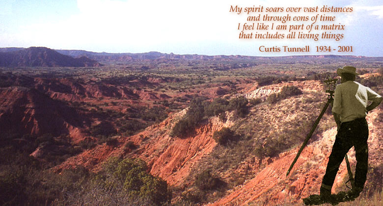 Photo of Curtis Dale Tunnell overlooking the desert