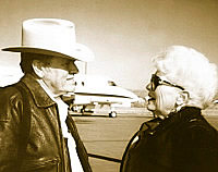 photo of Tunnell with Ann Richards