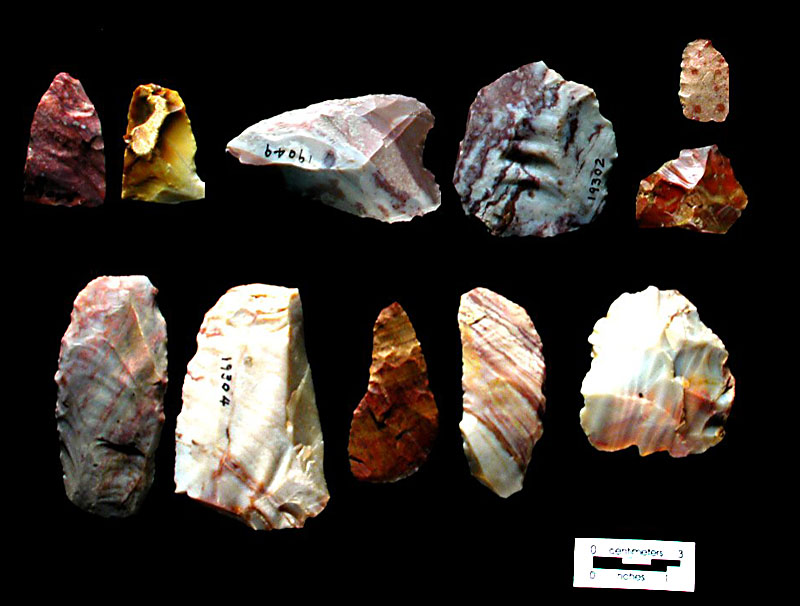 Other stones have speckled concentrations of color creating mottled or parti-colored patterns. Photo by Milton Bell.