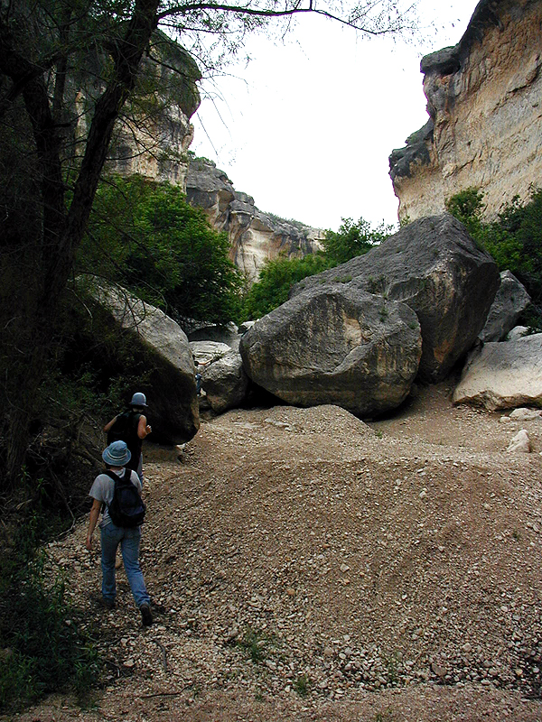 Leaving Kelly Cave, we head upstream past where we entered Mile Canyon.