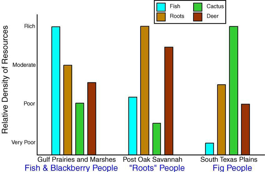 Schematic illustration of the relative importance of different food types 