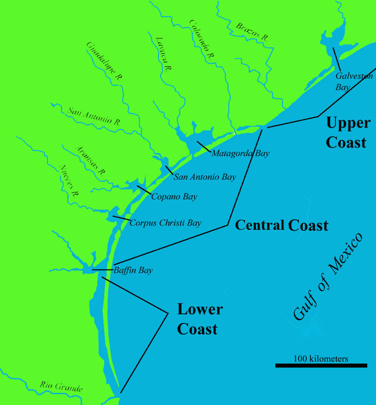 coastal plains map
