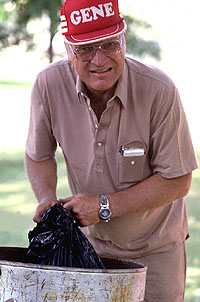 By the end of the field school, Camp Boss Gene Collins needed a hat to remember his name. Keeping things running smoothly was no easy thing.