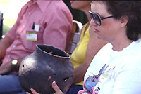 Afternoon talks provided an opportunity for "hands on" presentations of the archeology of the El Paso area. 