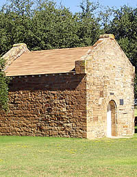 Photo of powder magazine at Fort Belknap.