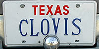 His license plate says it all—Collins lives and breathes Clovis.