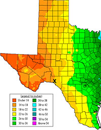 Rainfall Intensity Chart Texas