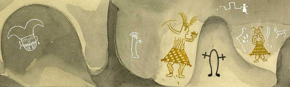 Painting of prehistoric peoples