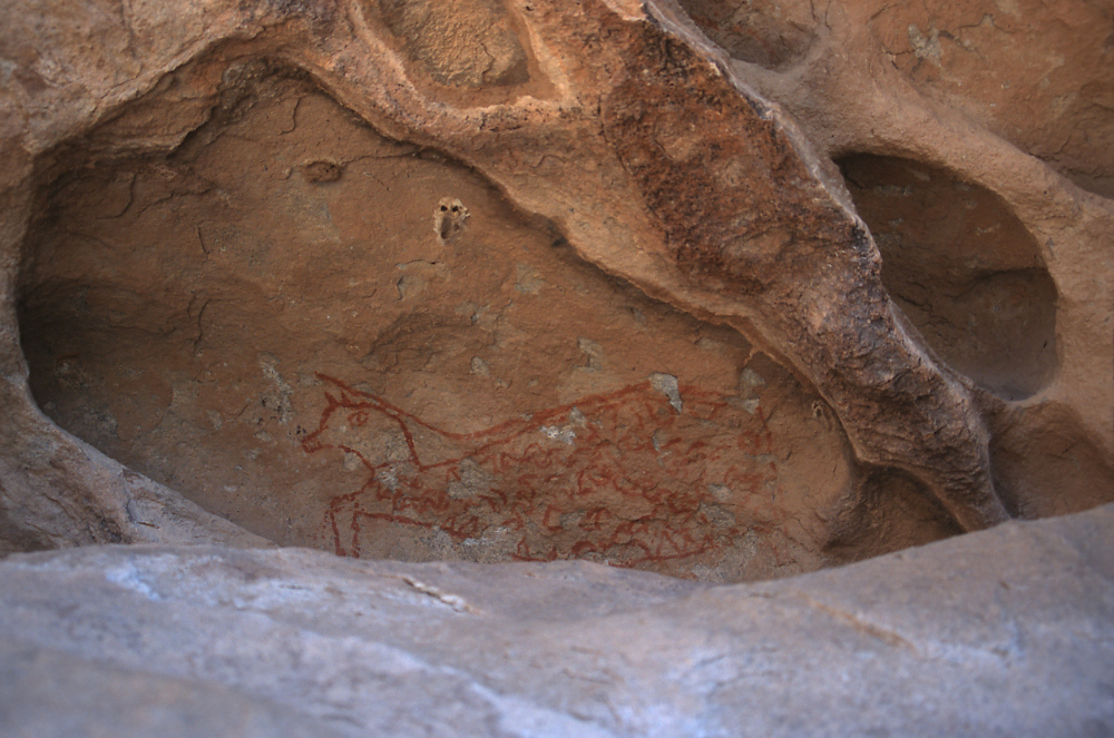 Painting of prehistoric peoples