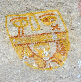 photo of masks, or faces, at Hueco Tanks