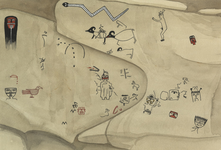 Painting of prehistoric peoples